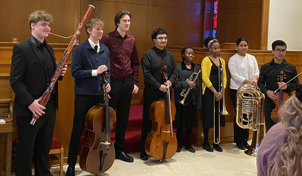 student musicians smiling for photo at recitals